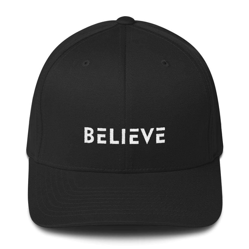 Believe Fitted Twill Baseball Hat